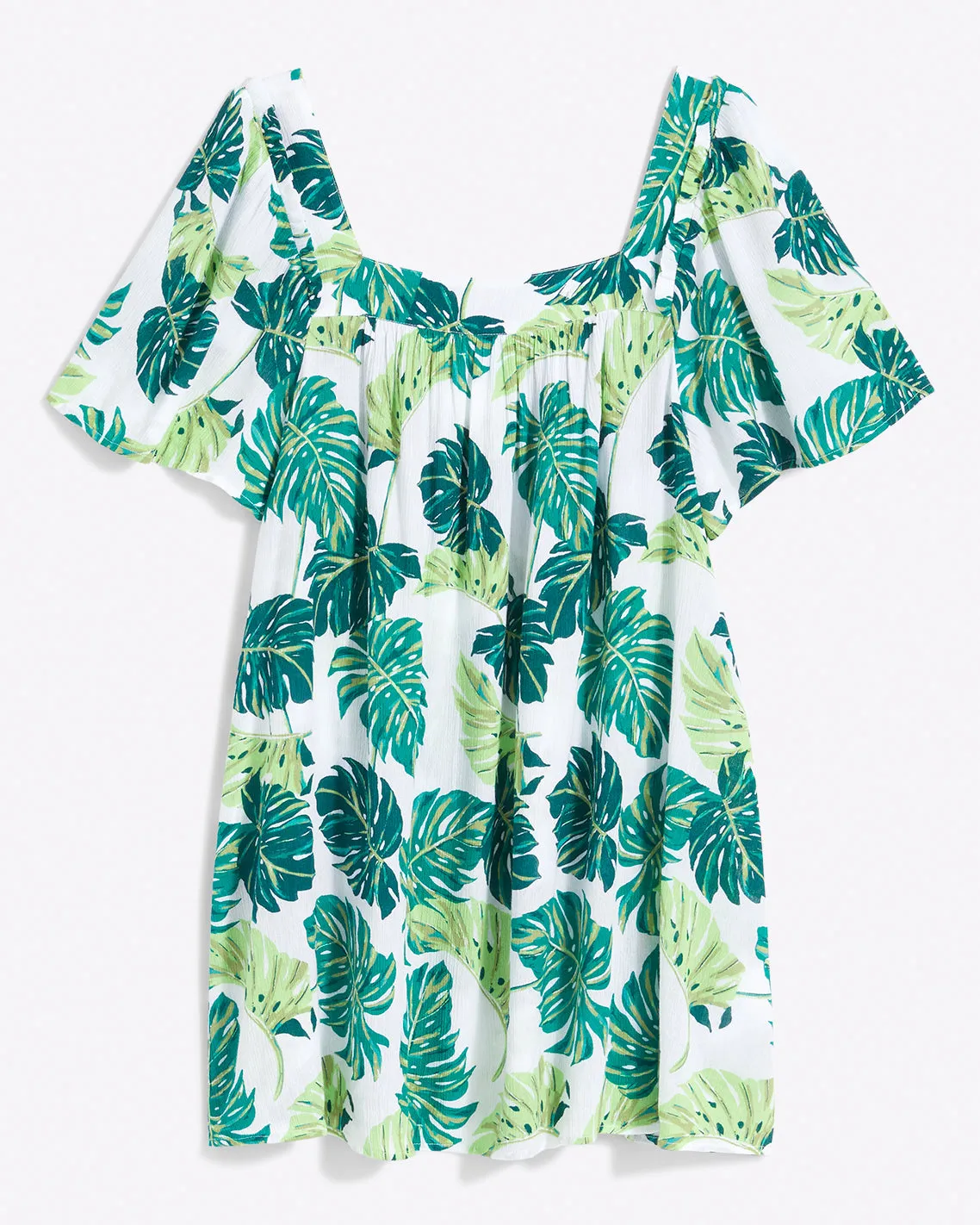 Square Neck Dress in Monstera Floral sold by Draper James product image thumbnail 2