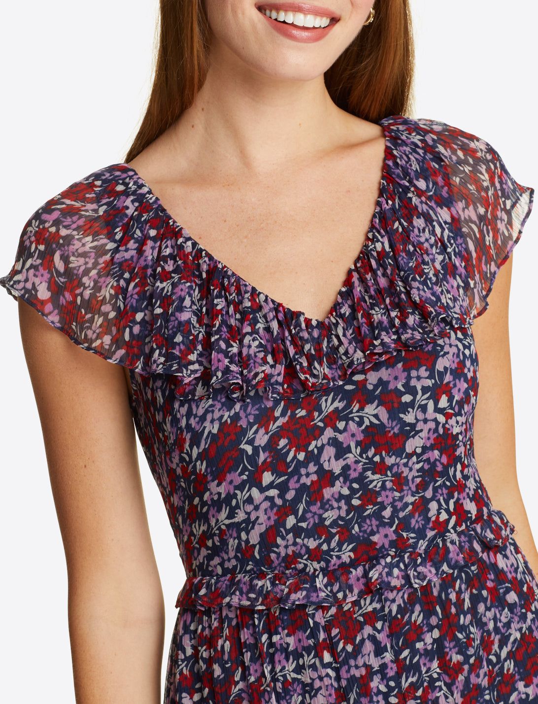 Fit & Flare Dress in Wispy Floral sold by Draper James product image thumbnail 5