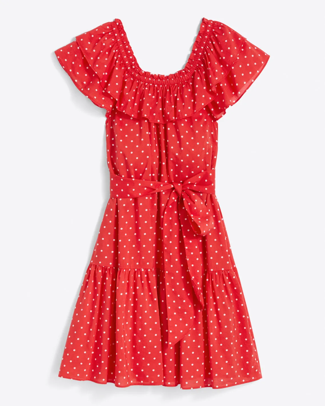 Sawyer Dress in Red Polka Dot sold by Draper James product image thumbnail 2
