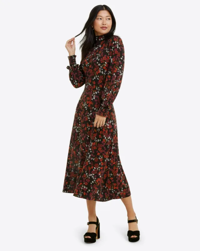 Turtleneck Knit Dress in Ribbon Flower sold by Draper James