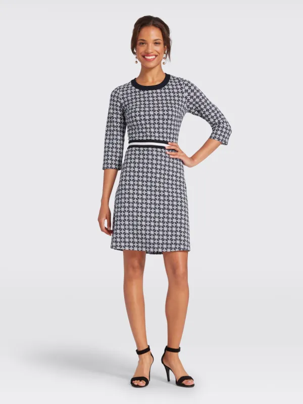 Honeycomb Floral Ponte Dress sold by Draper James