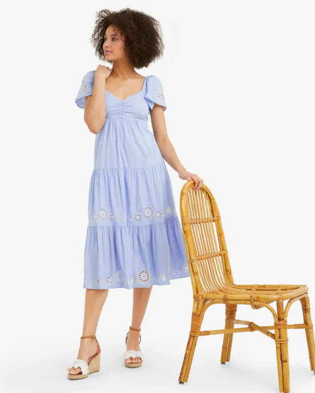 Emily Embroidered Midi Dress sold by Draper James