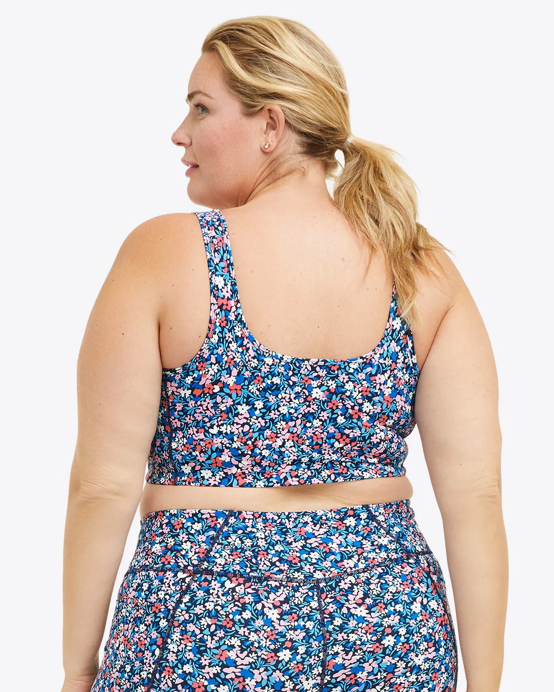 Sports Bra in Allover Ditsy Floral sold by Draper James product image thumbnail 3