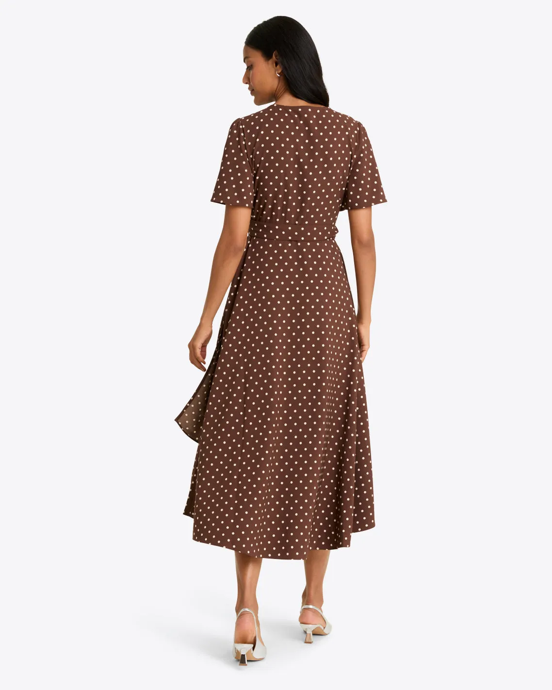 Gigi Wrap Dress in Matte Satin sold by Draper James product image thumbnail 2