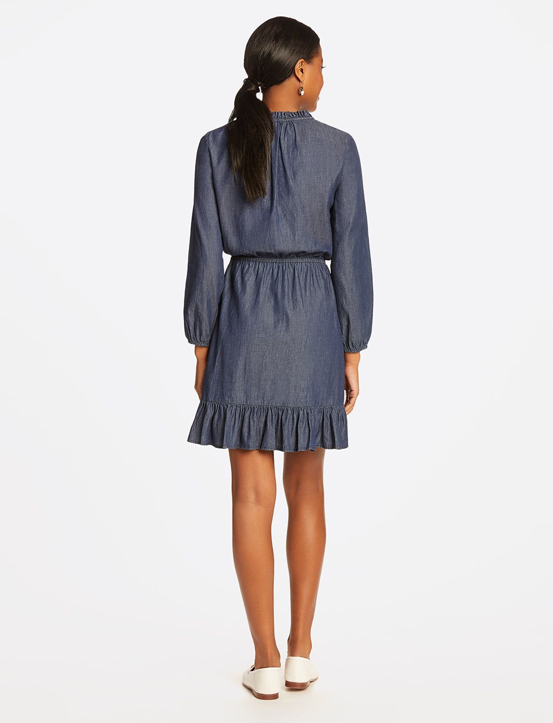 Chambray Popover Dress sold by Draper James product image thumbnail 5