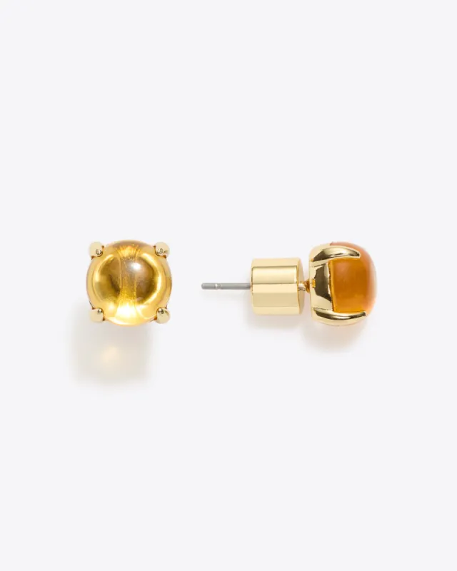 Jelly Cabochon Studs in Yellow made by Draper James
