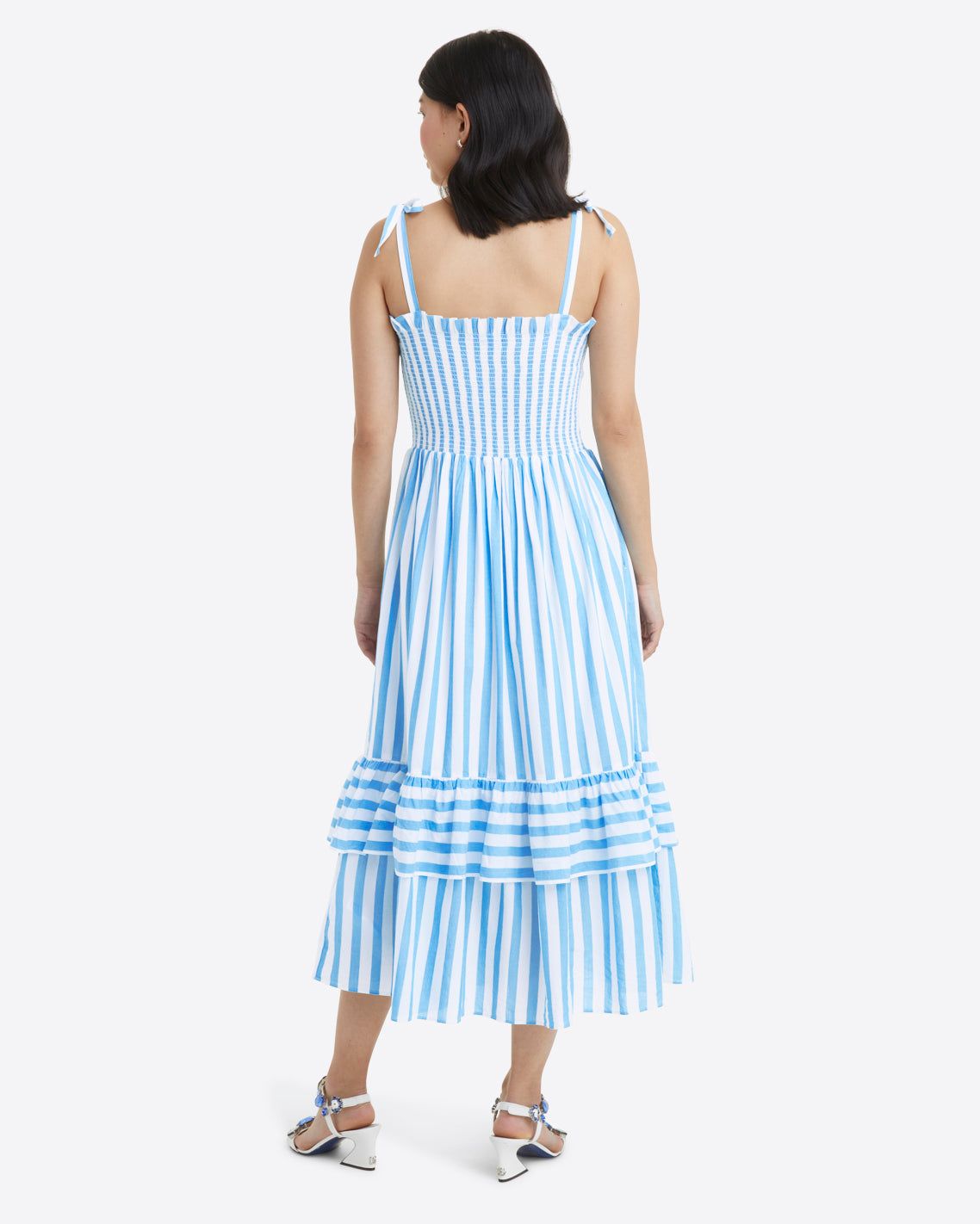 Taylor Dress in Awning Stripe sold by Draper James product image thumbnail 4