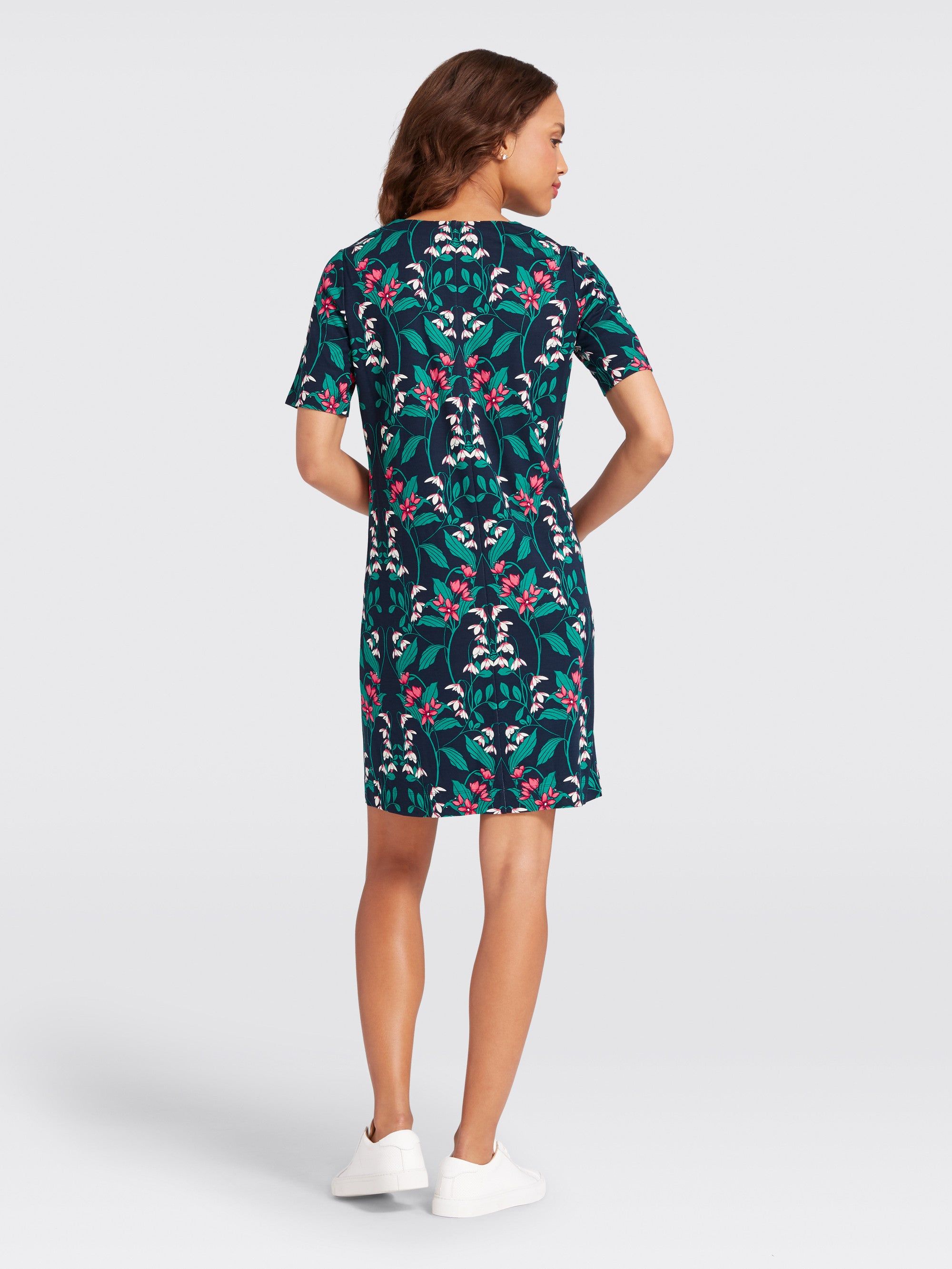 Floral Hedges Knit Shift Dress sold by Draper James product image thumbnail 2