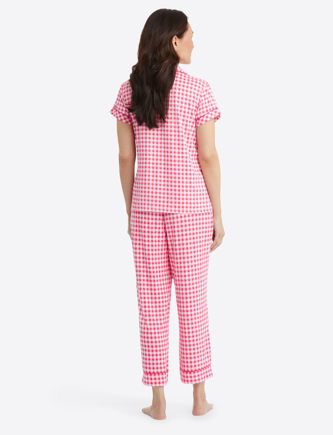 Linda PJ Set in Raspberry Gingham sold by Draper James product image thumbnail 5