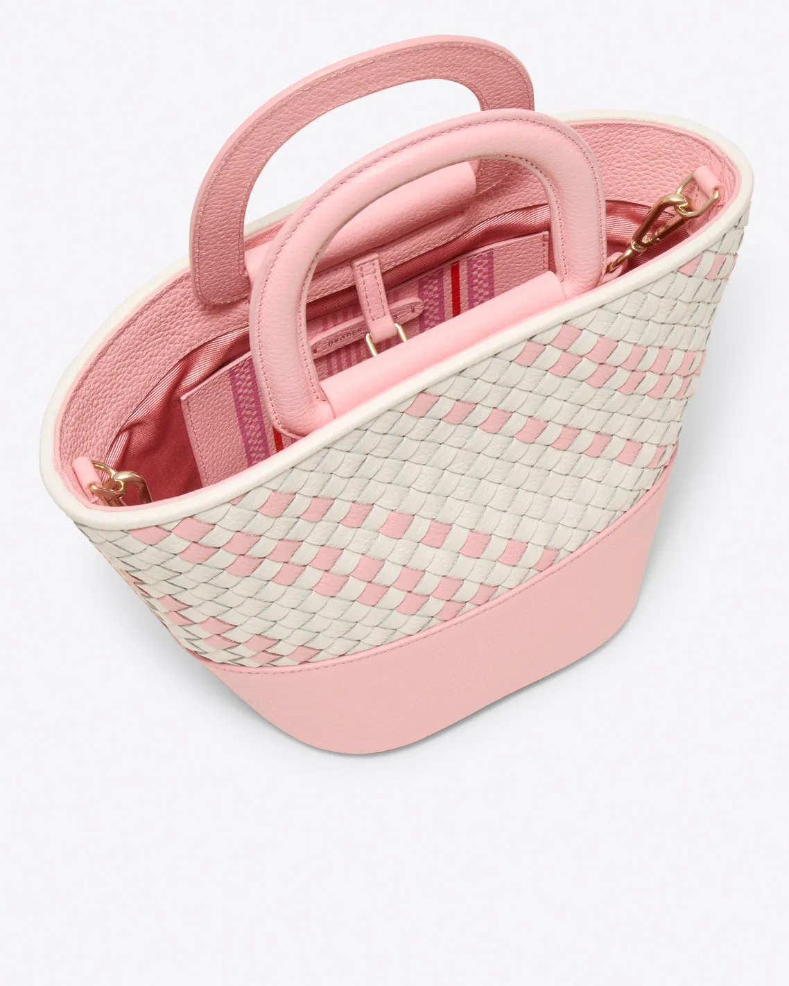 Woven Leather Mini Tote sold by Draper James product image thumbnail 3