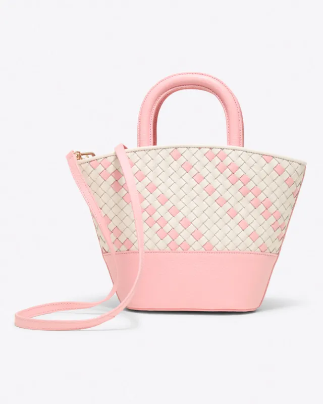 Woven Leather Mini Tote sold by Draper James