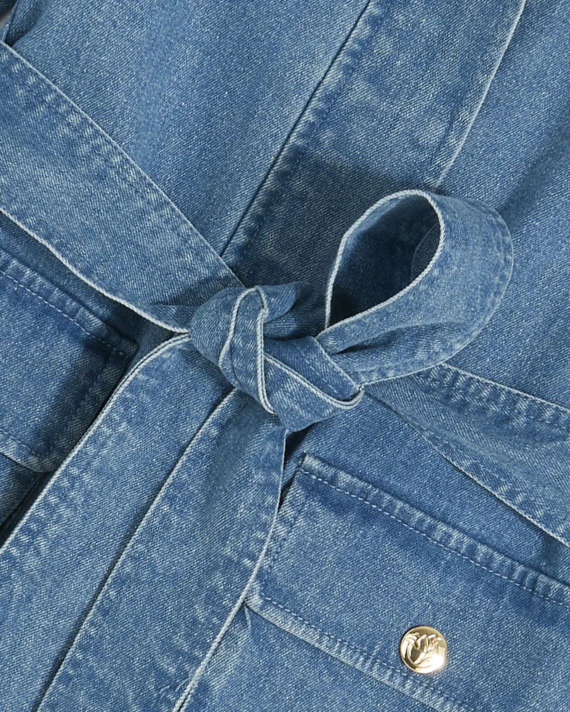 Field Jacket in Medium Wash Denim sold by Draper James product image thumbnail 4