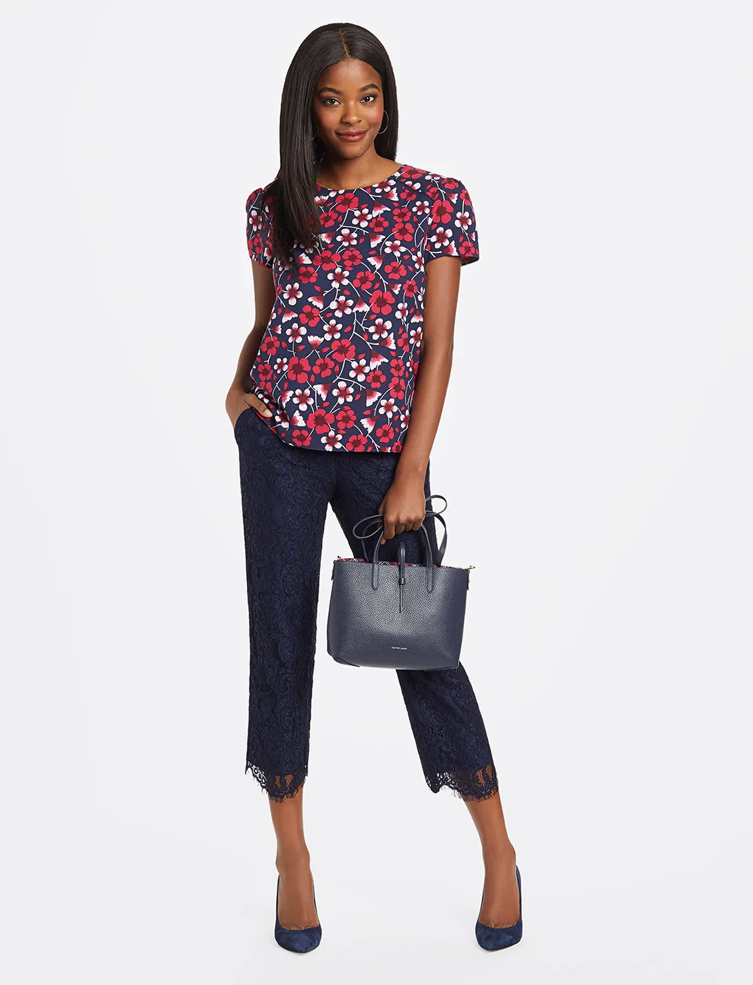 Floral Puff Sleeve Top sold by Draper James product image thumbnail 3