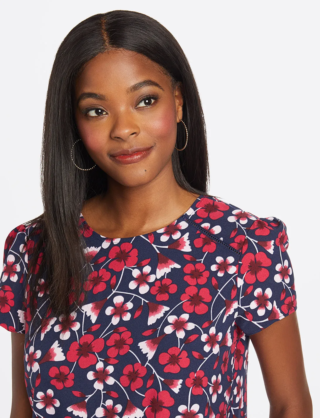 Floral Puff Sleeve Top sold by Draper James product image thumbnail 2