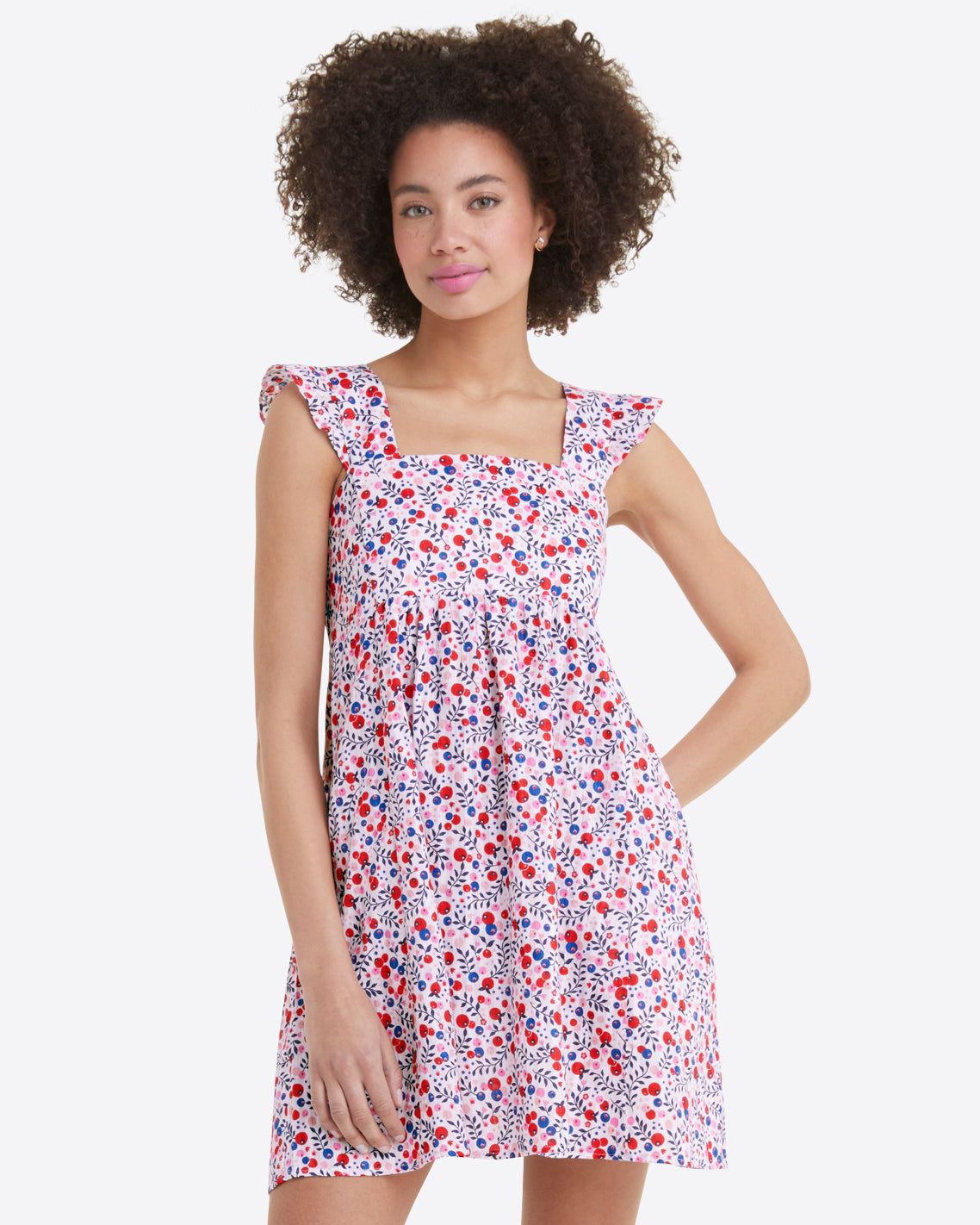 Maddie Babydoll Dress in Berry Print sold by Draper James product image thumbnail 4