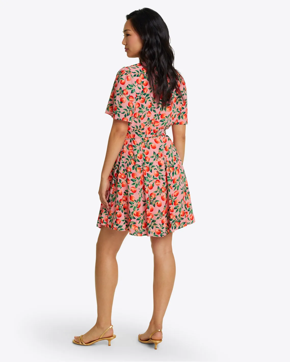 Wendy Wrap Dress in Apple Blossom Floral sold by Draper James product image thumbnail 4