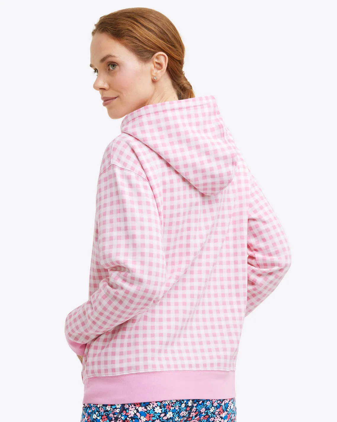 Hoodie in Pink Gingham sold by Draper James product image thumbnail 3