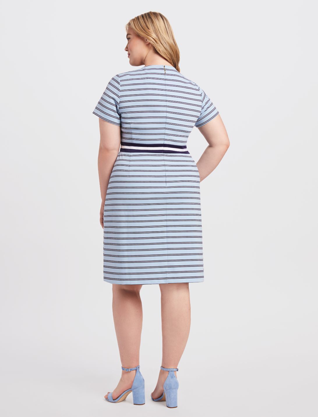 Stripe Persley Ponte Dress sold by Draper James product image thumbnail 5