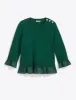 Mixed Media Sweater in Evergreen sold by Draper James