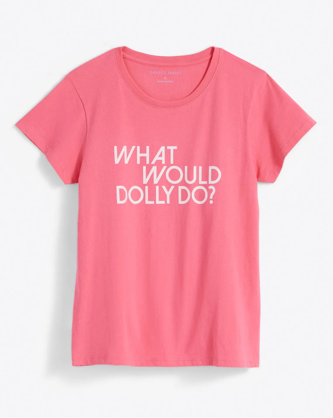 What Would Dolly Do Pink T-Shirt sold by Draper James product image thumbnail 2