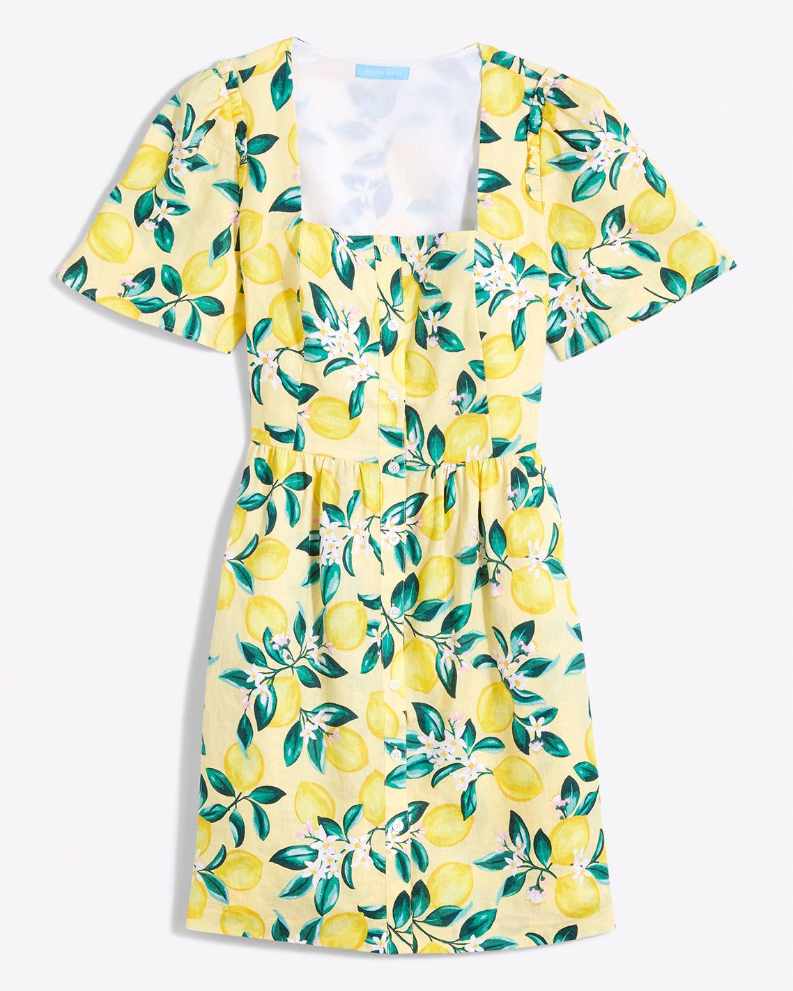 Danielle Mini Dress in Lemon Blossom sold by Draper James product image thumbnail 2