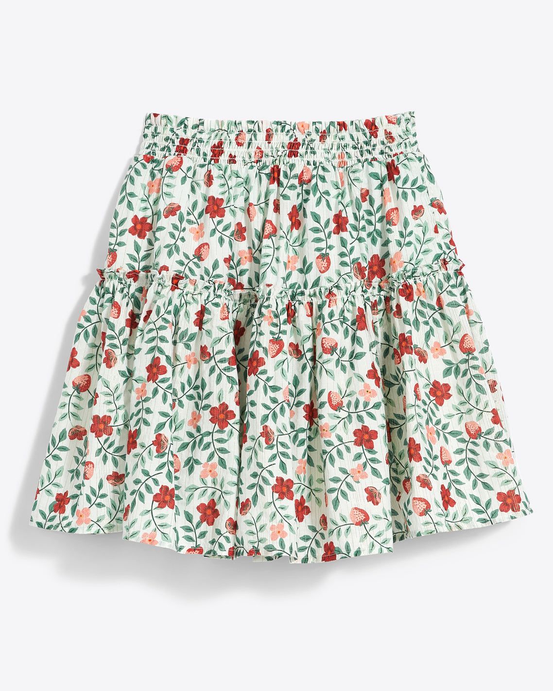 Pull on Mini Skirt in Strawberry Field sold by Draper James product image thumbnail 2