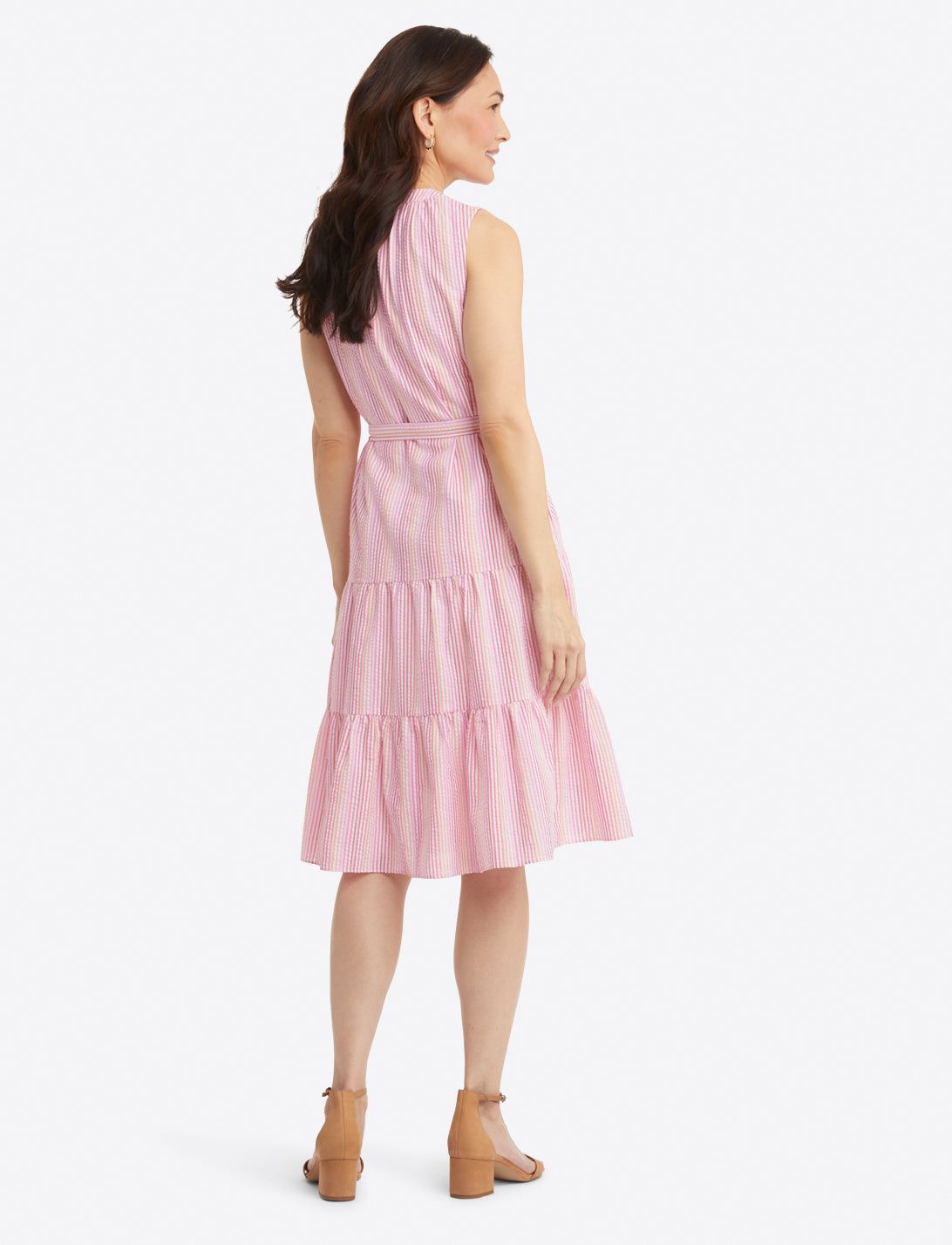 Loretta Shirtdress in Pink Seersucker sold by Draper James product image thumbnail 3
