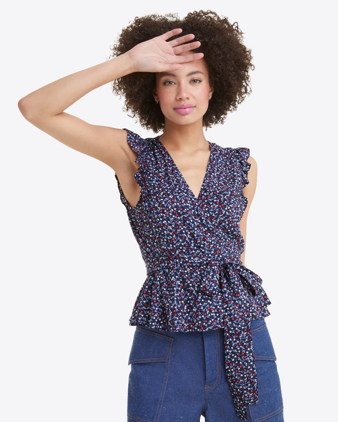 Reba Wrap Top sold by Draper James product image thumbnail 4