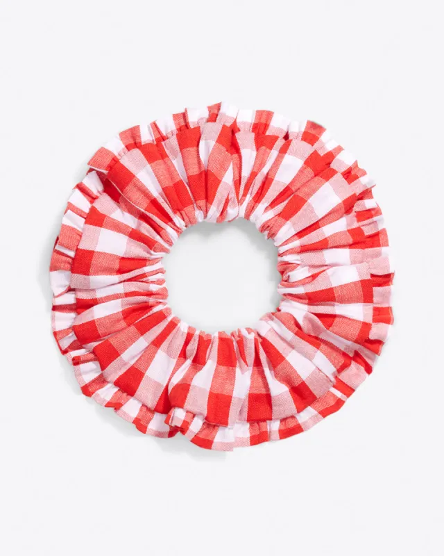 Scrunchie in Poppy Red Gingham sold by Draper James