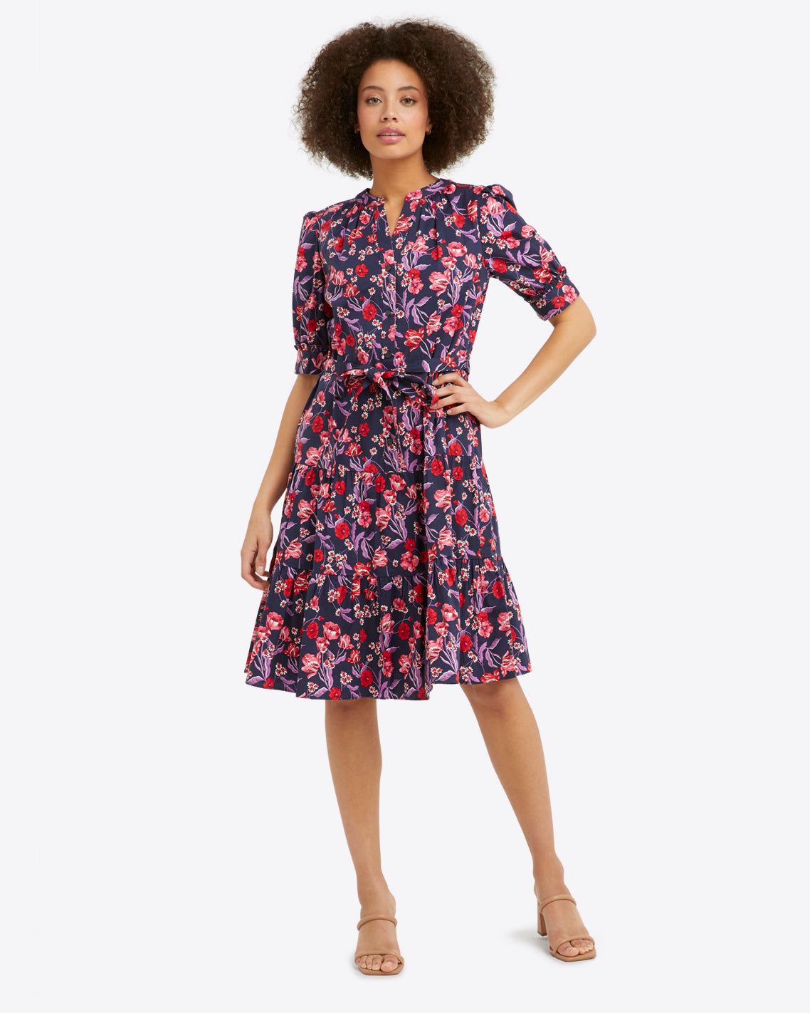 Loretta Shirtdress in Field Poppy sold by Draper James product image thumbnail 4
