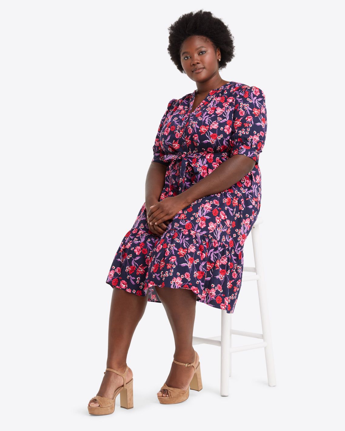 Loretta Shirtdress in Field Poppy sold by Draper James