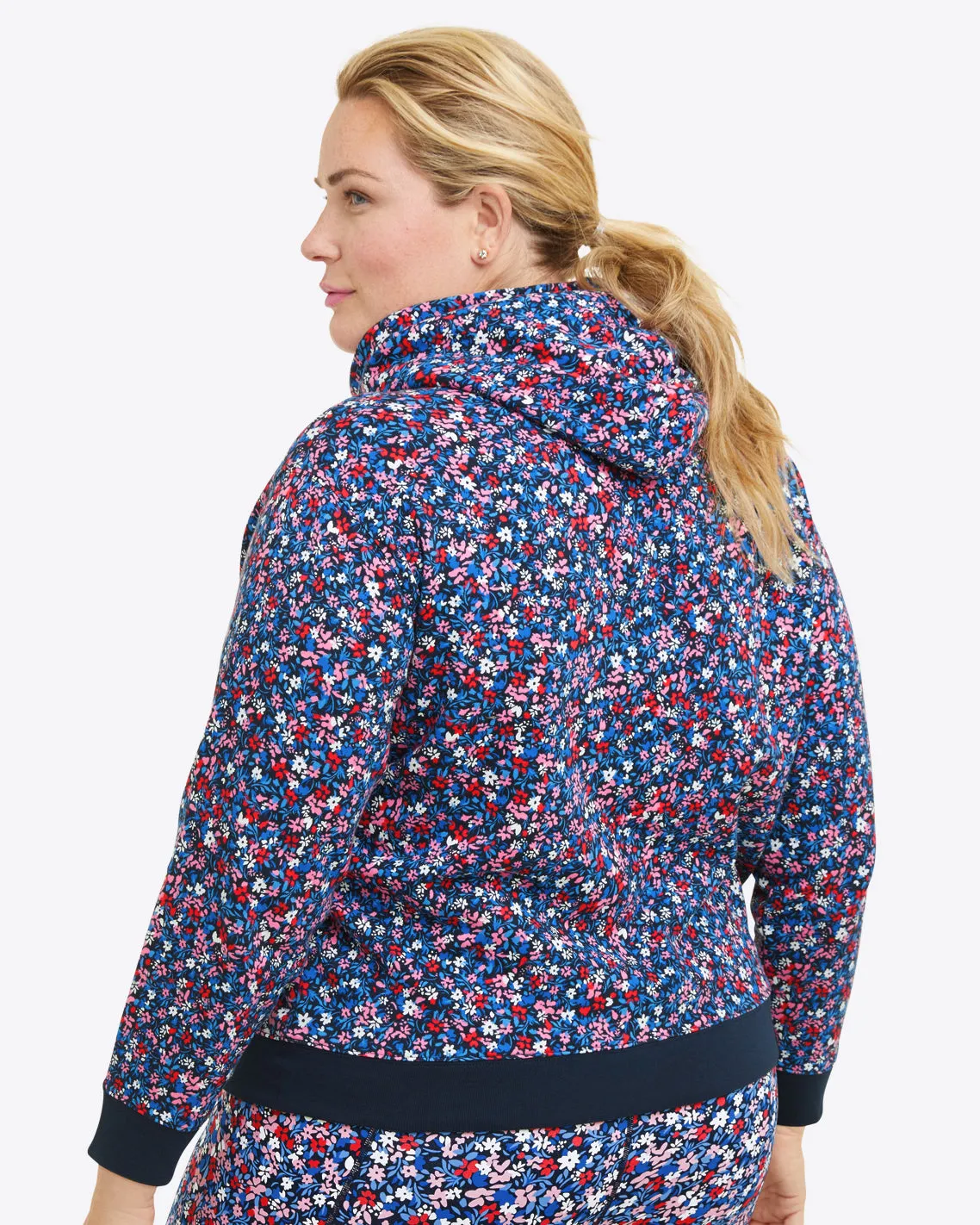 Hoodie in Allover Ditsy Floral sold by Draper James product image thumbnail 3