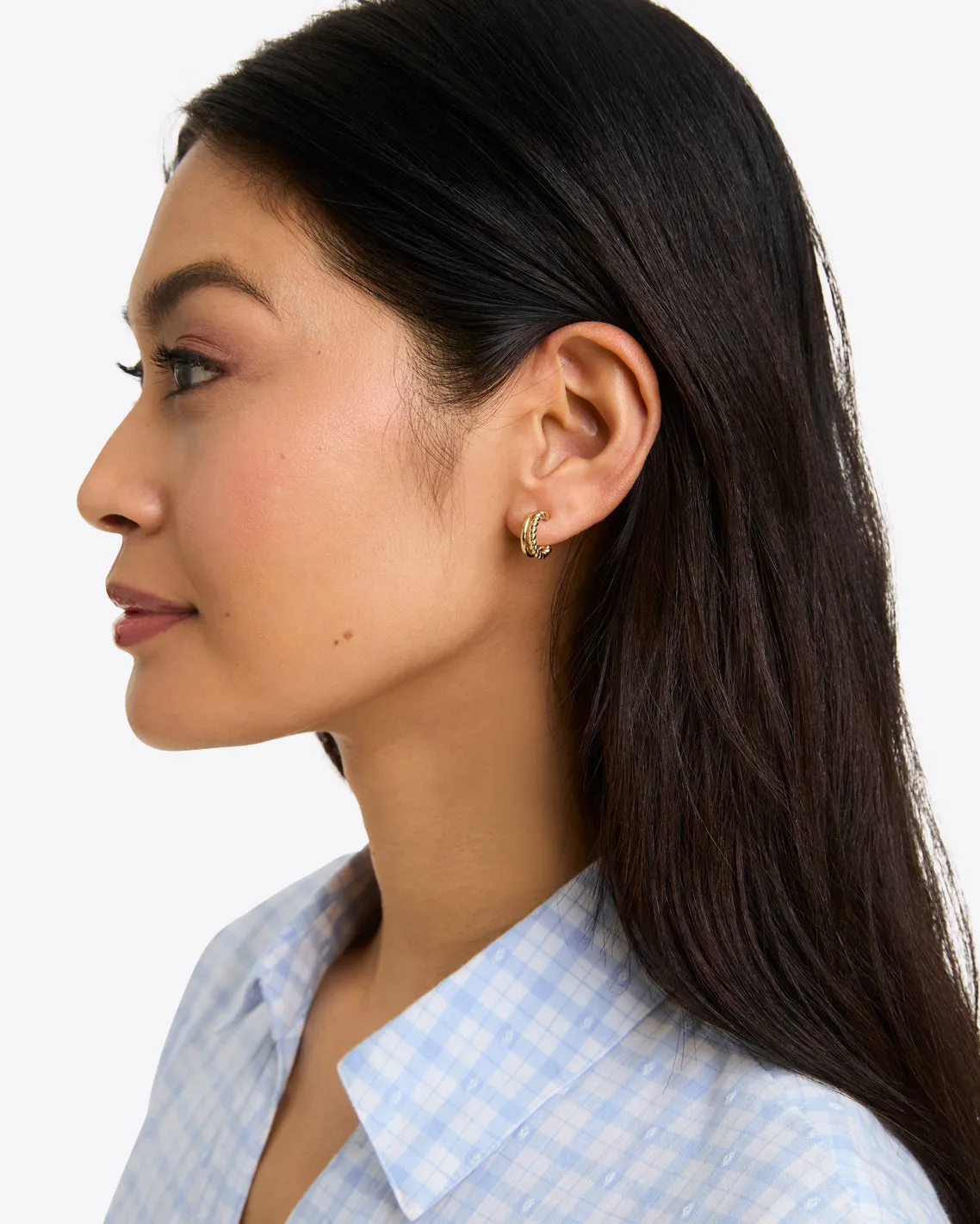 Double Hoop in Gold sold by Draper James product image thumbnail 2