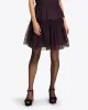 Mini Tiered Skirt in Plum Tulle sold by Draper James