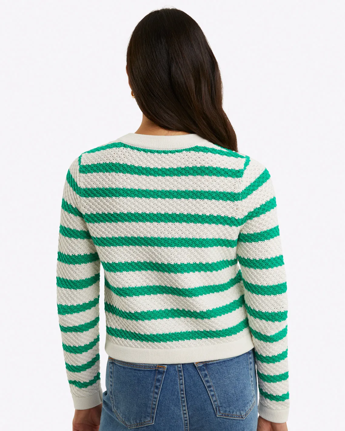 Rita Crewneck Cardigan in Cotton sold by Draper James product image thumbnail 2
