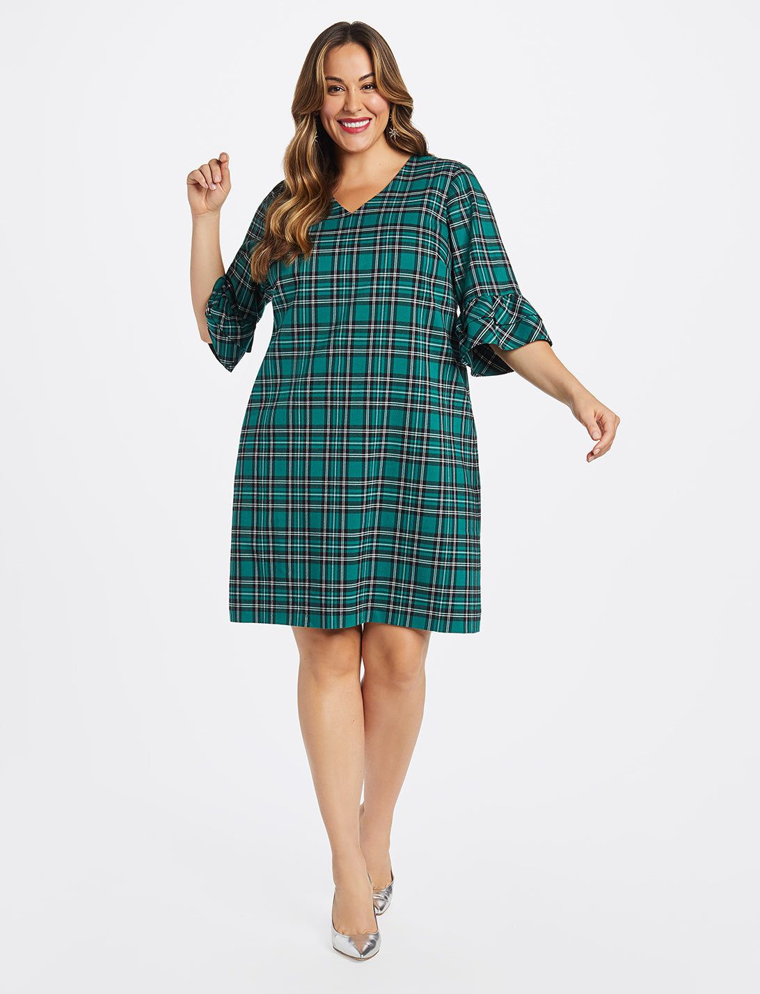 Ruffle Sleeve Shift Dress sold by Draper James product image thumbnail 6