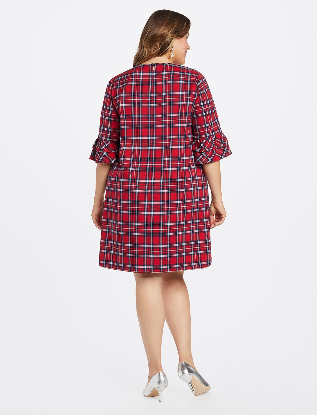 Ruffle Sleeve Shift Dress sold by Draper James product image thumbnail 4