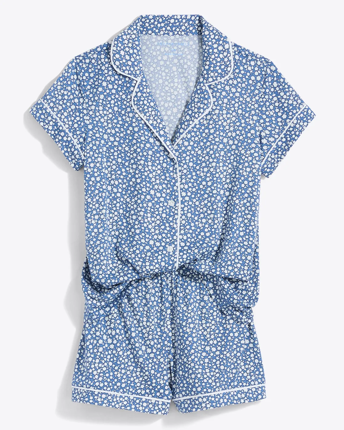 Sara Pajama Set in Popcorn Ditsy Floral sold by Draper James product image thumbnail 3