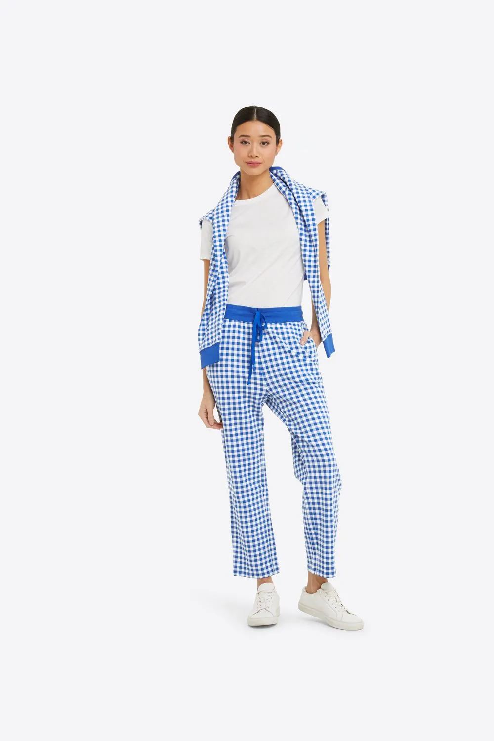 Natalie Sweatpants in Gingham sold by Draper James product image thumbnail 4
