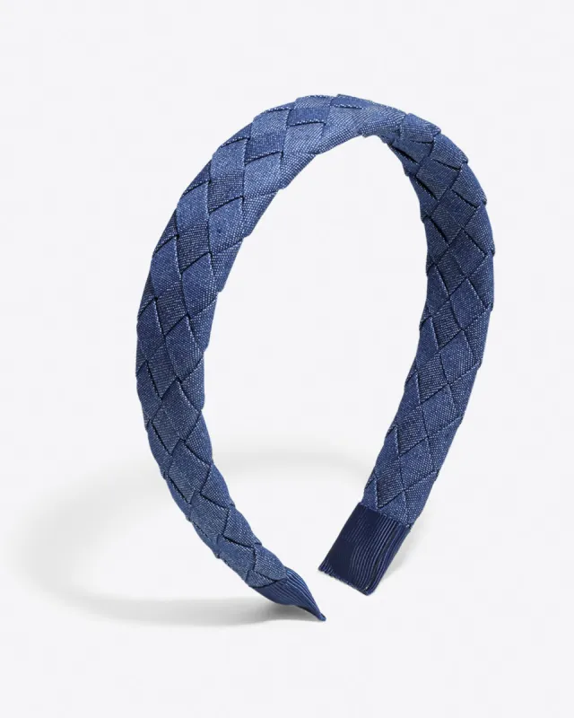 Woven Headband in Chambray sold by Draper James