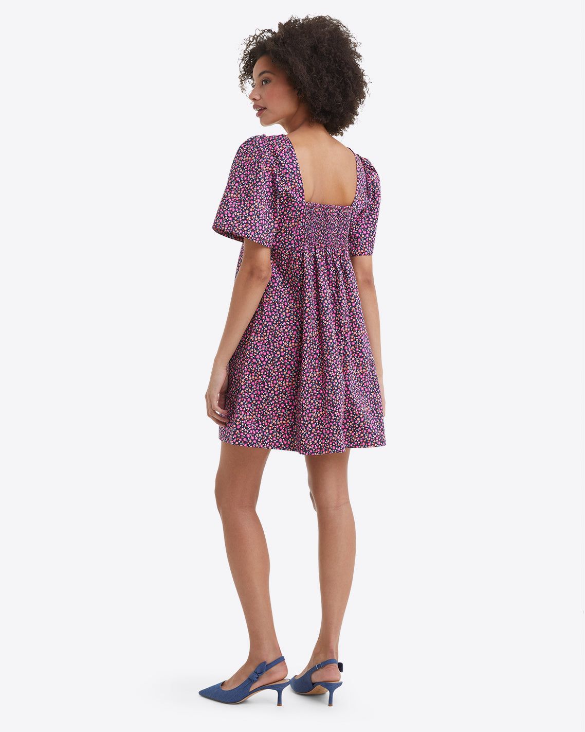 Dottie Babydoll Dress in Ditsy Poppy sold by Draper James product image thumbnail 4
