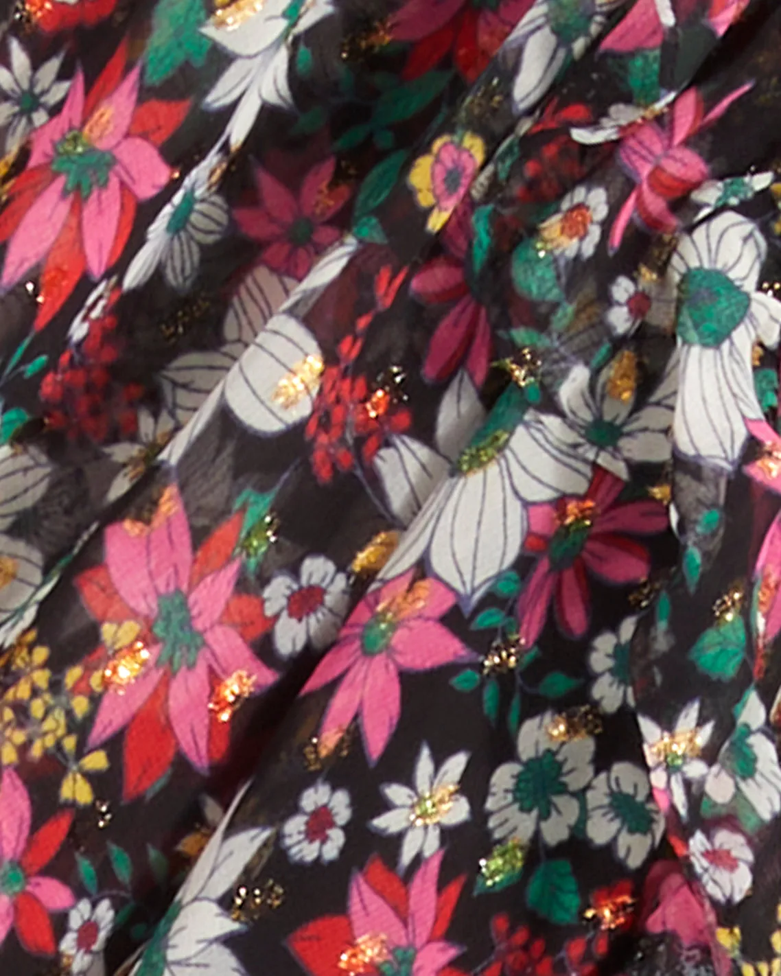 Leah Tiered Ruffle Midi Dress in Amaryllis Fil Coupe sold by Draper James product image thumbnail 5