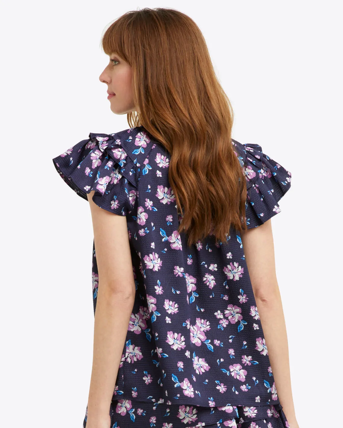 Raelynn Top in Zinnia sold by Draper James product image thumbnail 3