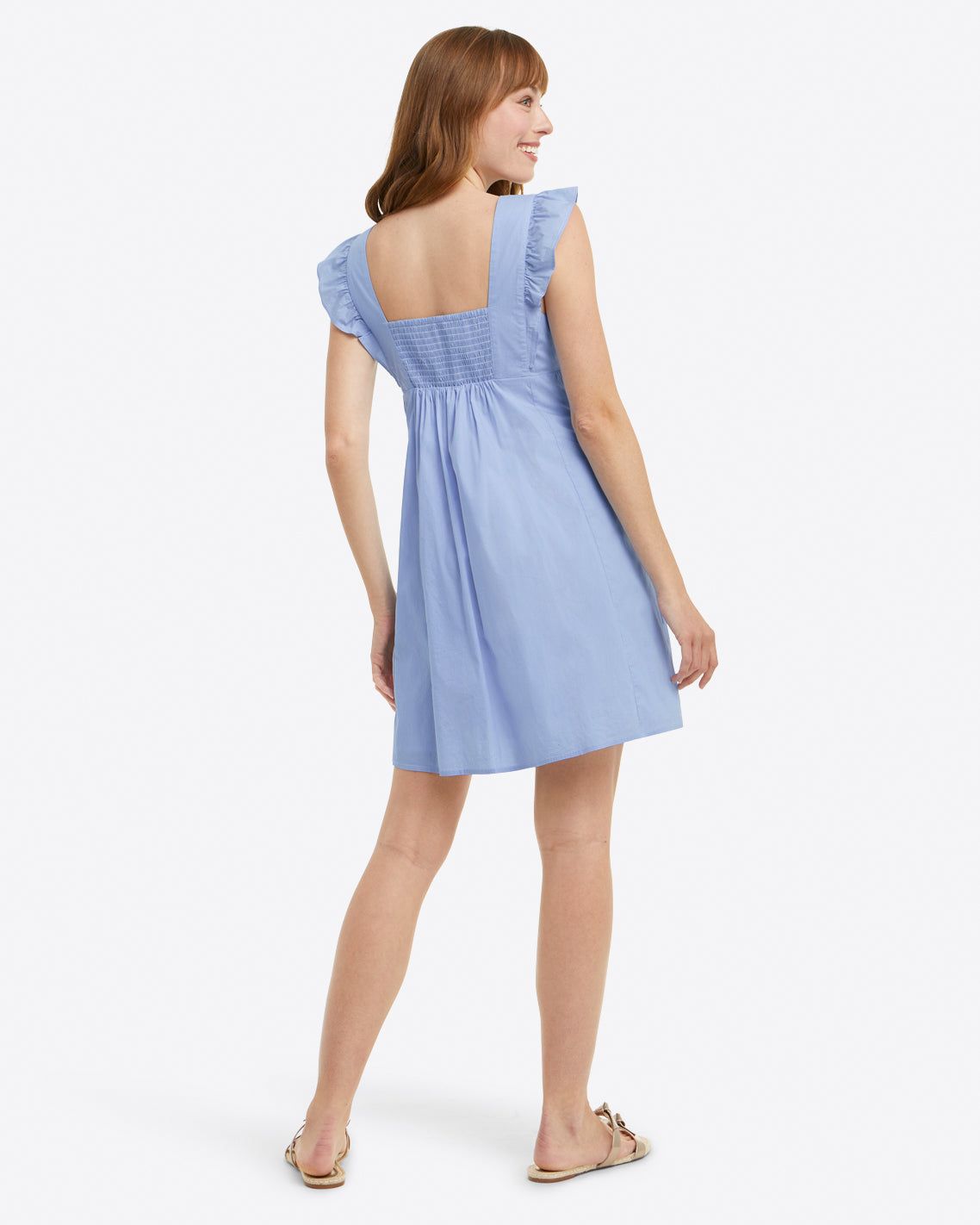 Maddie Babydoll Dress in Striped Eyelet sold by Draper James product image thumbnail 3