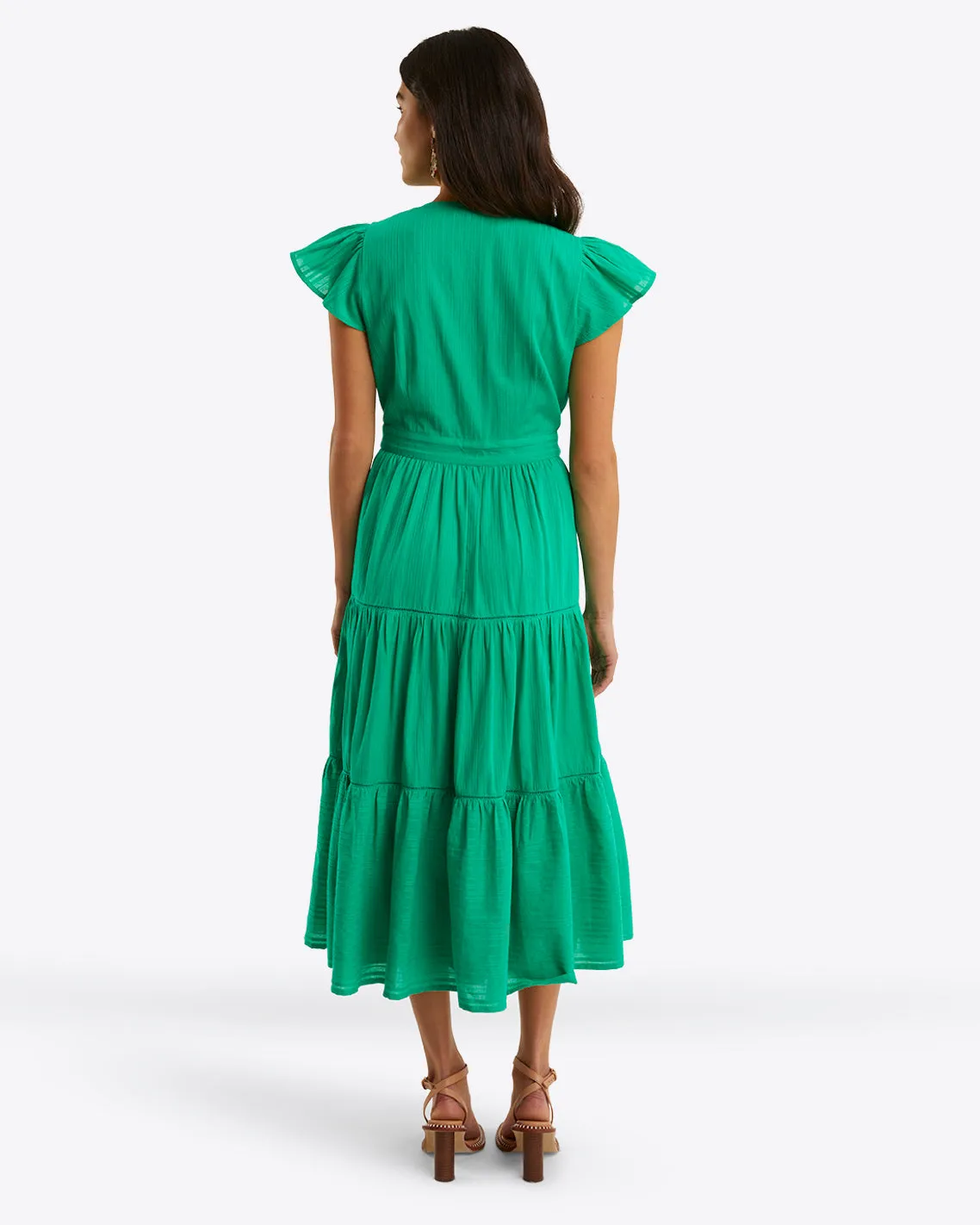 Lainey Midi Dress in Cotton Dobby sold by Draper James product image thumbnail 2
