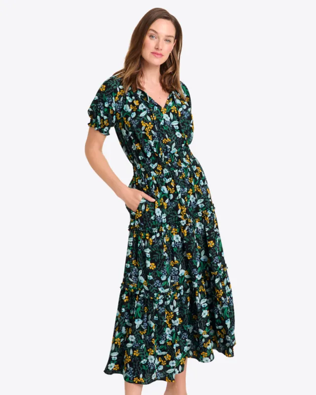 Mackenzie Midi Dress in Jasmine Frost sold by Draper James