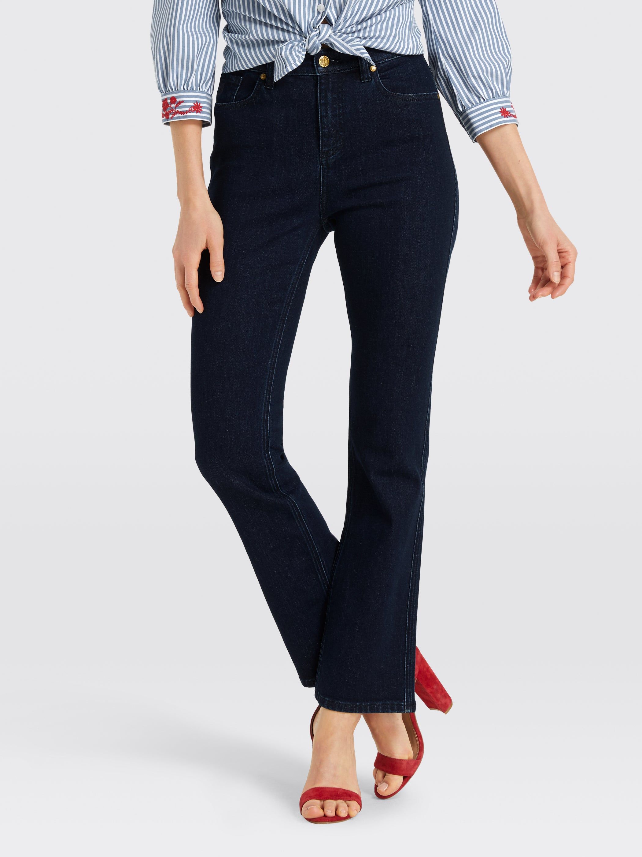 High Waisted Boot Cut Jean sold by Draper James