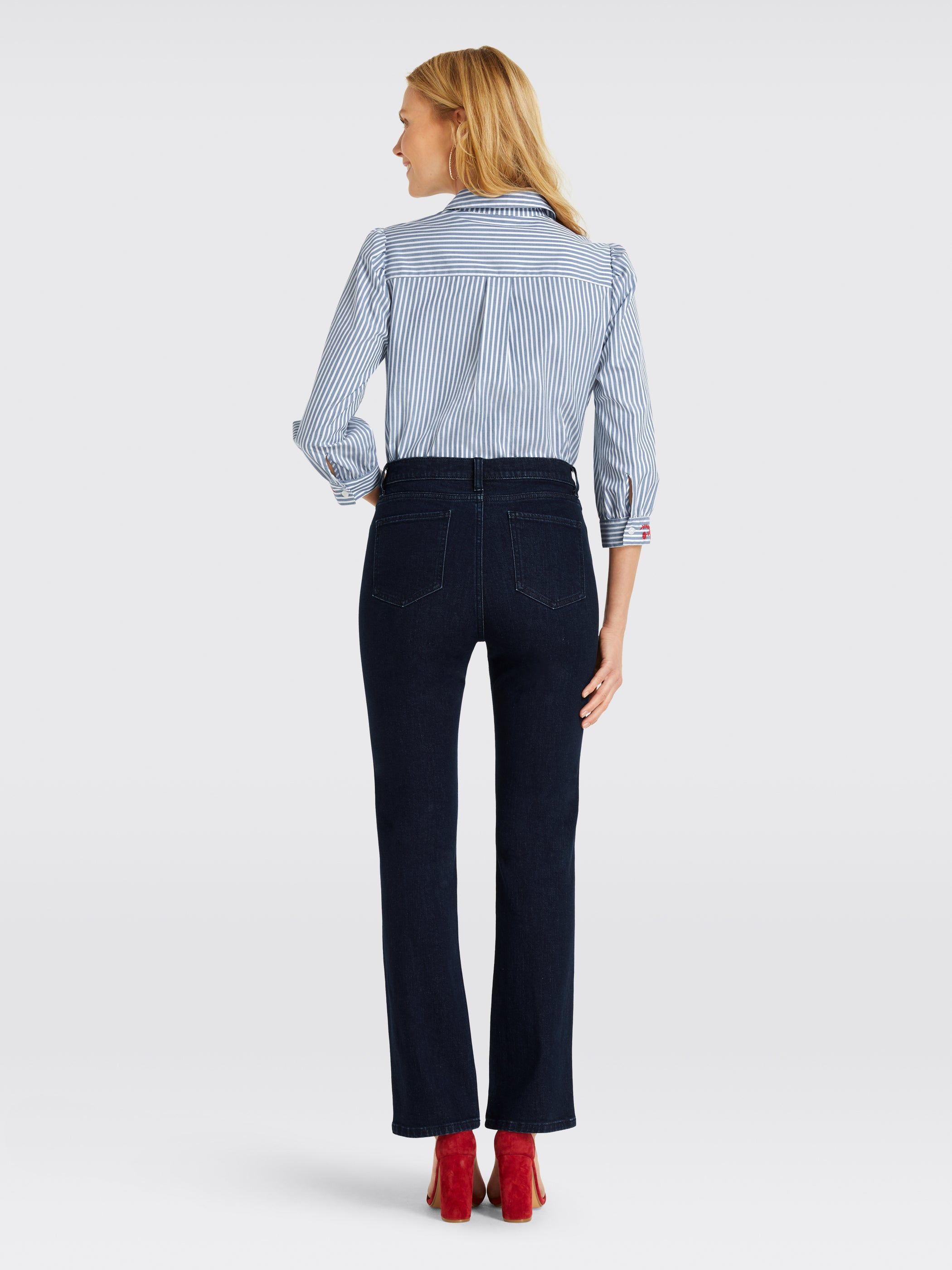 High Waisted Boot Cut Jean sold by Draper James product image thumbnail 4
