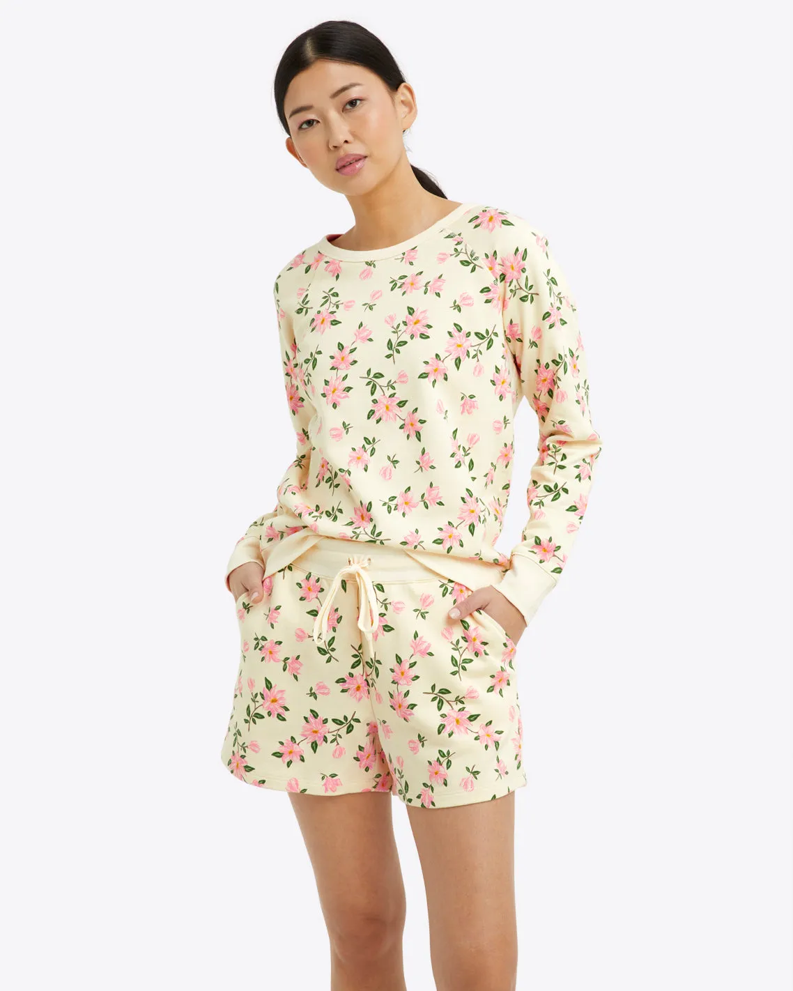 Natalie Sweatshirt in Magnolia sold by Draper James product image thumbnail 3