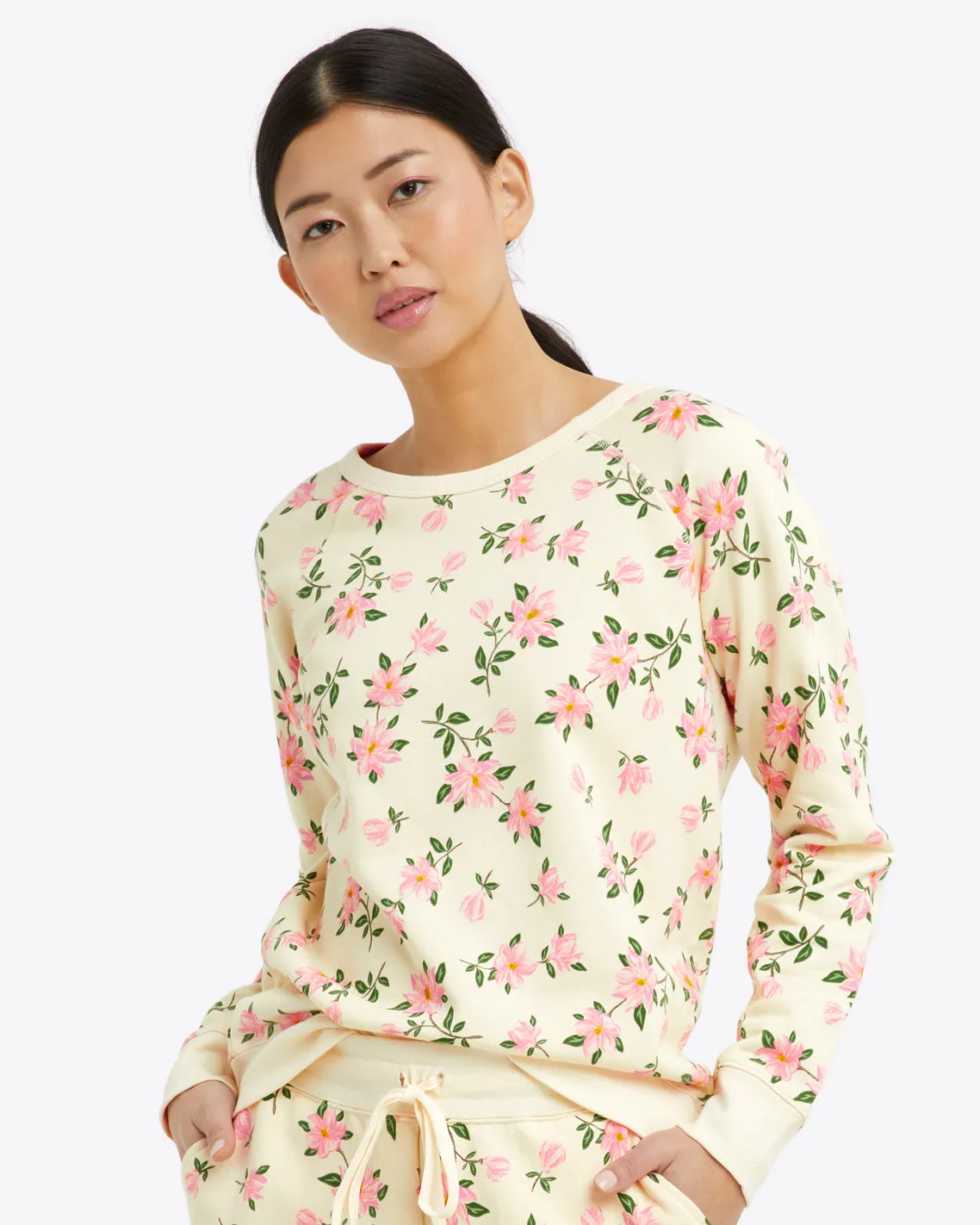 Natalie Sweatshirt in Magnolia sold by Draper James